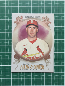 ★TOPPS MLB 2021 ALLEN & GINTER #50 PAUL GOLDSCHMIDT［ST. LOUIS CARDINALS］SILVER PORTRAIT パラレル版★