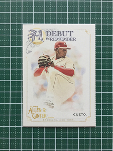 ★TOPPS MLB 2020 ALLEN & GINTER #DTR-6 JOHNNY CUETO［CINCINNATI REDS］インサートカード「A DEBUT TO REMEMBER」★