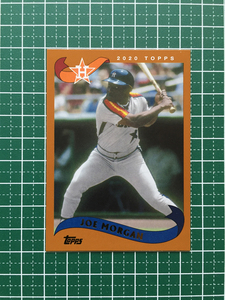 ★TOPPS MLB 2020 ARCHIVES #277 JOE MORGAN［HOUSTON ASTROS］ベースカード「2002 TOPPS」★