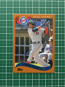 ★TOPPS MLB 2020 ARCHIVES #256 JORGE POLANCO［MINNESOTA TWINS］ベースカード「2002 TOPPS」★