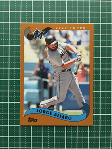 ★TOPPS MLB 2020 ARCHIVES #238 JORGE ALFARO［MIAMI MARLINS］ベースカード「2002 TOPPS」★