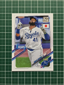 ★TOPPS MLB 2021 JAPAN EDITION #61 CARLOS SANTANA［KANSAS CITY ROYALS］ベースカード「BASE」★