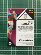 ★PANINI 2020-21 CHRONICLES SOCCER #26 ROSS BARKLEY［ASTON VILLA］「CHRONICLES PREMIER LEAGUE」★_画像2