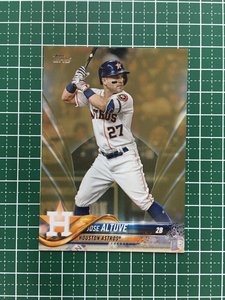 ★TOPPS MLB 2018 SERIES 2 #400 JOSE ALTUVE［HOUSTON ASTROS］ベースカード 2018枚限定 GOLD パラレル版 18★