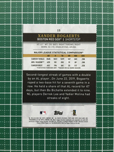 ★TOPPS MLB 2020 GOLD LABEL #15 XANDER BOGAERTS［BOSTON RED SOX］ベースカード「CLASS 1」20★_画像2