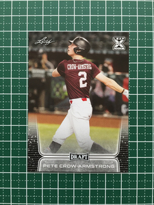 ★LEAF MLB 2020 DRAFT BASEBALL #41 PETE CROW-ARMSTRONG ベースカード ルーキー「XRC」20★