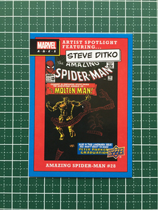 ★UPPER DECK 2020 MARVEL AGES #ASF-6 AMAZING SPIDER-MAN #28 インサートカード「ARTIST SPOTLIGHT FEATURING STEVE DITKO」UD★