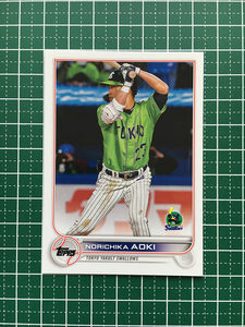 ★TOPPS NPB 2022 #10 青木宣親［東京ヤクルトスワローズ］ベースカード「BASE」★