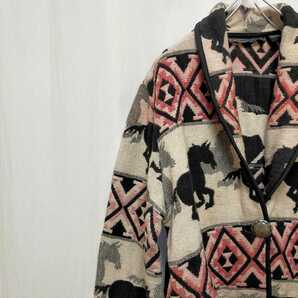 古着 new identity ゴブランジャケット ネイティブ ヴィンテージ 90s 総柄
