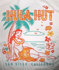 ★フラ ハット Tシャツ HULA HUT TIKI BAR MATCHBOOK ART - S 正規品 ティキ バー カクテル マグ カルチャー hawaiiana ハワイ