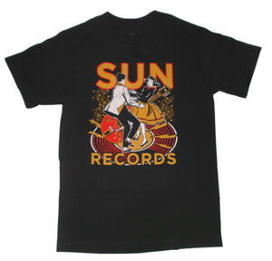 ★サン レコード Tシャツ Sun Record Lindy Hop by STEADY 黒 S 正規品 ! elvis presley rockabilly jive swing dance