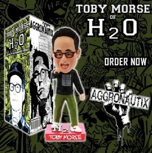 ★エイチ ツー オー トビー・モース フィギュア H2O Toby Morse Throbblehead パンク TOY 7inc 首振りドール 正規品