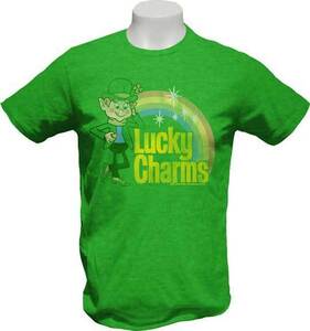 ★ラッキー チャーム Tシャツ LUCKY CHARMS - S 新品,正規品 シリアル クローバー