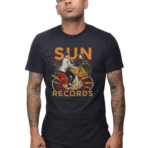 ★サン レコード Tシャツ Sun Record Lindy Hop by STEADY 黒 L 正規品 ! elvis presley rockabilly jive swing danceの画像5