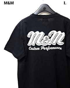 L【M&M CUSTOM PERFORMANCE Tシャツ M&M Tee Black M&M Tシャツ エムアンドエム Tシャツ ブラック】