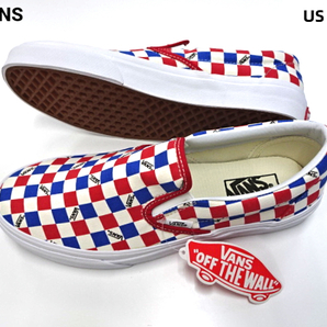 US9.0(27cm) 新品【VANS Classic Slip-On (BMX CHKRBRD)MRSHMLLW/VIC DJC-03/18 バンズ クラッシック スリッポン BMX チェック】の画像1