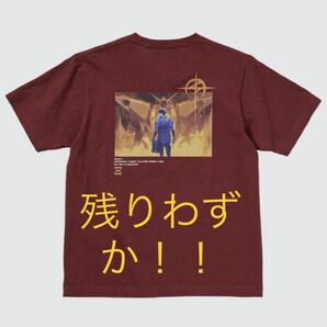 UNIQLO 機動戦士ガンダム メンズ 半袖Tシャツ ワイン　L