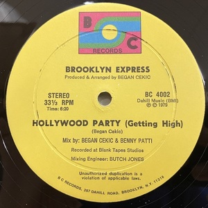 ★即決 Brooklyn Express / Hollywood Party d0279 米オリジナル ディスコ・ブレイク ディスコ・ブギー 