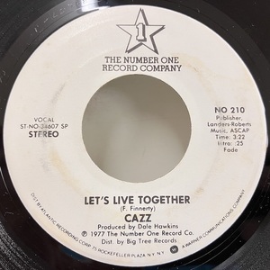 ★即決 Cazz / Let's Live Together d0318 This is My Music 米オリジナル45/7、SRC刻 