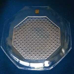 HOYA Hoya crystal стекло тарелка plate примерно 23.