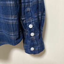 トップス SILVER JEANS メンズ シルバージーンズ 長袖 シャツ Mサイズ チェック ブルー 青22I2312_画像9