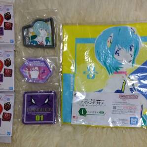 ◆即決×送料無料◆一番くじ エヴァンゲリオン 裏コード、ザ・ビースト 4種=K賞ラバートレイ3+I賞タオル 綾波レイ◆3453