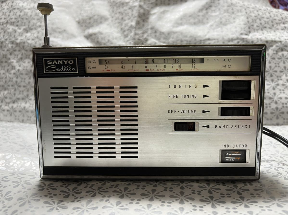 希少珍品 SANYO 60年経過したラジオ SONY扁平管使用 - 通販 