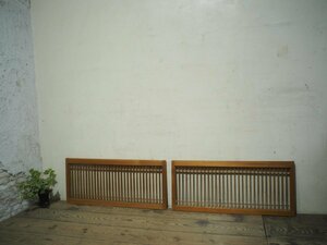 yuF0422*(2)[H37,5cm×W86,5cm]×2 sheets * wonderful collection . skill. small tree frame glass door * fittings sliding door Akira . taking . small window old Japanese-style house retro antique A under 