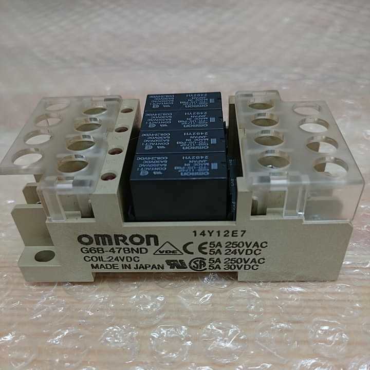 品質一番の 未使用品 10個入りセット OMRON オムロン G6B-47BND DC24V