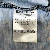 【新品タグ付き】EMODA エモダ CHOOSE FIT CURVE ミニスカート Mサイズ ブラック 花柄 総柄 未使用 自宅保管品_画像7