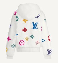 即決　新品タグ付　ルイヴィトン LOUIS VUITTON　幻のモデル　モノグラム　マルチカラー　ミンクファージャケット　フーディ☆50_画像9