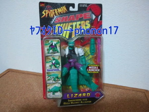 当時物 TOYBIZ 未開封 SHAPESHIFTERS LIZARD トイビズ スパイダーマン 1997年 シェイプシフター リザード　アメトイ TOY BIZ　