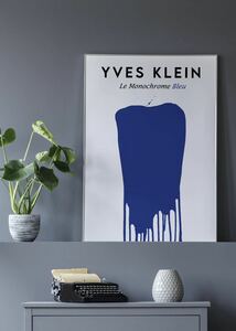 Yves Klein モダンアート ビンテージポスター インテリア 抽象芸術 アブストラクト アートポスター ブルー メルト 美術