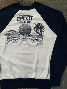 80s Disney EPCOT CENTER vintage スウェット アメリカ製 USA製 walt disney world ラグラン ディズニー