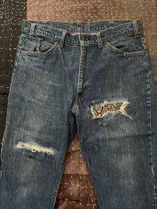 70s 75年製 W36 L31? levi's 646 66前期 デニム フレア vintage USA製 アメリカ製 ビンテージ 517 684