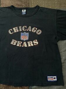 90s XXL champion シカゴ ベアーズ vintage Tシャツ CHICAGO BEARS NFL チャンピオン navy 紺