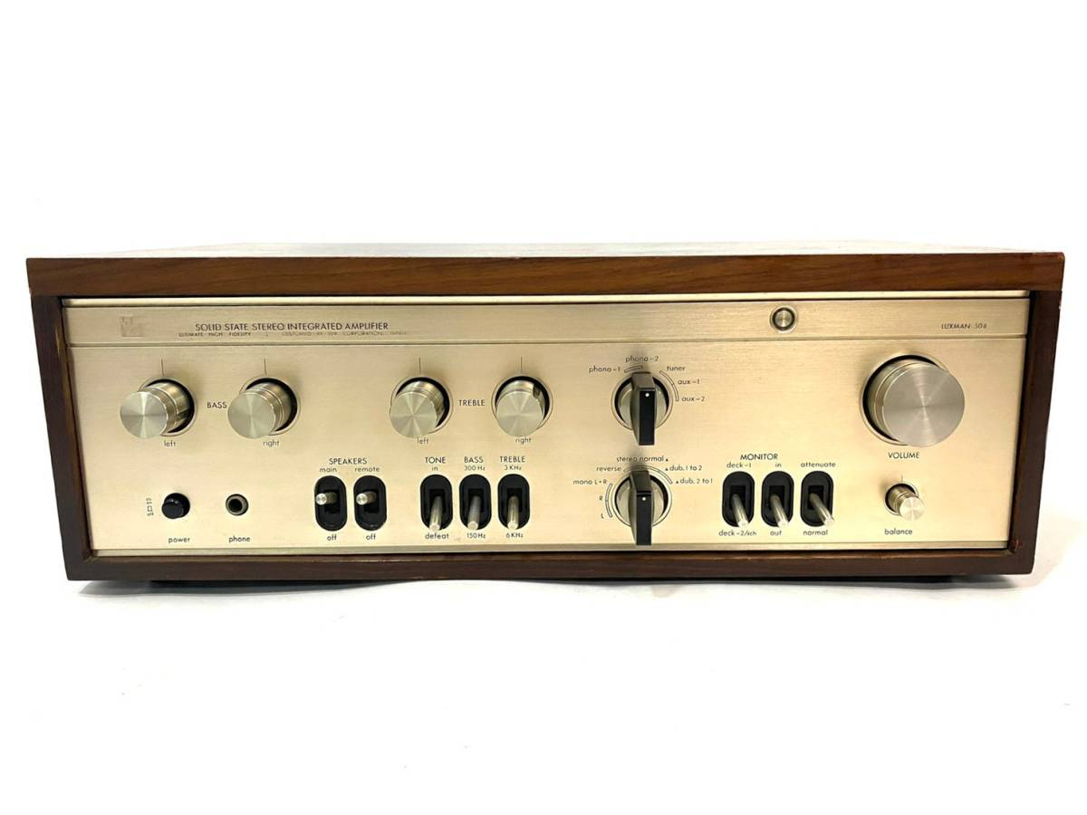 今月限定/特別大特価 【美品】LUXMAN L-504 プリメインアンプ L-504