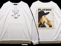 即決■★PLAYBOY★■レイヤード ロングスリーブT/SIZE=L_画像1