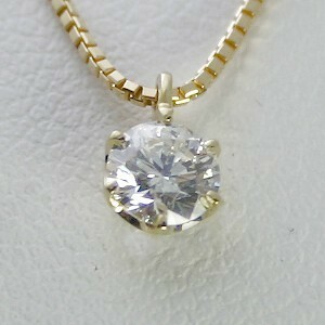 ダイヤモンド ネックレス K18 一粒 0.6ct 鑑定書付 0.60ctup Dカラー FLクラス 3EXカット H&C CGL