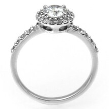 婚約指輪 安い エンゲージリング ダイヤモンド プラチナ 0.4カラット 鑑定書付 0.451ct Fカラー SI2クラス 3EXカット H&C CGL 通販_画像2