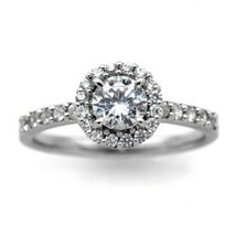 婚約指輪 安い プラチナ ダイヤモンド リング 0.3カラット 鑑定書付 0.320ct Gカラー VS2クラス 3EXカット H&C CGL 通販_画像1
