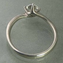 婚約指輪 プロポーズ用 エンゲージリング ダイヤモンド 0.2カラット プラチナ 鑑定書付 0.258ct Eカラー SI2クラス 3EXカット H&C CGL_画像2