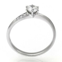 婚約指輪 安い プラチナ ダイヤモンド リング 0.2カラット 鑑定書付 0.245ct Gカラー SI1クラス 3EXカット H&C CGL_画像2