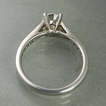 婚約指輪 安い エンゲージリング ダイヤモンド プラチナ 0.5カラット 鑑定書付 0.535ct Gカラー VS2クラス 3EXカット H&C CGL 通販_画像2
