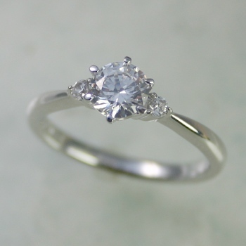 婚約指輪 安い プラチナ ダイヤモンド リング 0.3カラット 鑑定書付 0.387ct Dカラー FLクラス 3EXカット H&C CGL