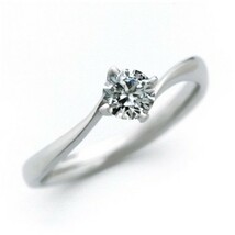 婚約指輪 安い ダイヤモンド リング 0.6カラット プラチナ 鑑定書付 0.622ct Gカラー SI2クラス 3EXカット H&C CGL_画像1
