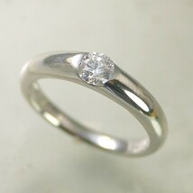 婚約指輪 安い ダイヤモンド リング 0.3カラット プラチナ 鑑定書付 0.309ct Fカラー VS1クラス 3EXカット H&C CGL_画像1