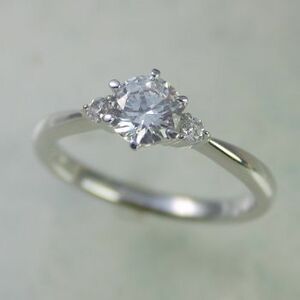 婚約指輪 安い ダイヤモンド 0.5カラット プラチナ 鑑定書付 0.508ct Ｉカラー SI1クラス 3EXカット H&C AGT