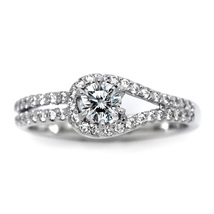婚約指輪 安い プラチナ ダイヤモンド リング 0.3カラット 鑑定書付 0.306ct Dカラー FLクラス 3EXカット H&C CGL_画像2