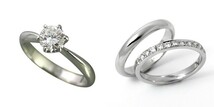 婚約指輪 安い 結婚指輪 セットリング ダイヤモンド プラチナ 0.2カラット 鑑定書付 0.202ct Eカラー IFクラス 3EXカット H&C CGL_画像1
